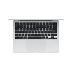 MacBook Air 13" Apple M3 8C CPU 10C GPU/8GB/512GB SSD/Silver/INT - MRXR3ZE/A cena un informācija | Portatīvie datori | 220.lv