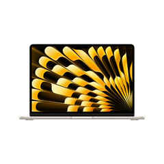 MacBook Air 13" Apple M3 8C CPU 8C GPU/8GB/256GB SSD/Starlight/SWE - MRXT3KS/A cena un informācija | Portatīvie datori | 220.lv