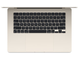 MacBook Air 15" Apple M3 chip with 8-core CPU and 10-core GPU, 8GB, 512GB SSD - Starlight - MRYT3ZE/A cena un informācija | Portatīvie datori | 220.lv