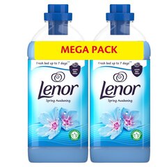 Lenor Spring audumu mīkstinātājs, 2x1,23 l cena un informācija | Veļas mazgāšanas līdzekļi | 220.lv