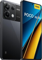 POCO X6 5G 12/256GB Black cena un informācija | Mobilie telefoni | 220.lv