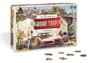 Road Trip! : A 1000-piece Jigsaw Puzzle цена и информация | Пазлы | 220.lv