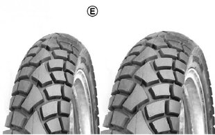 Deli riepu komplekts 90/90-21 130/80-17 cena un informācija | Motociklu riepas un kameras | 220.lv