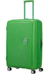 American Tourister lielais ceļojumu koferis Soundbox Spinner Expandable 77 cm L, zaļš cena un informācija | Koferi, ceļojumu somas | 220.lv