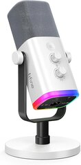 FIFINE AmpliGame AM8W vadu mikrofons ar RGB apgaismojumu | USB/XLR cena un informācija | Mikrofoni | 220.lv