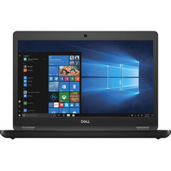 Dell Latitude 5490 Intel Core i5-8350U 8G/256GB SSD Windows 11 Pro Black cena un informācija | Portatīvie datori | 220.lv