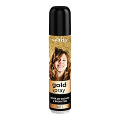 Matu laka ar zeltaini spīdīgām daļiņām Venita Gold Spray, 75 ml cena un informācija | Matu veidošanas līdzekļi | 220.lv