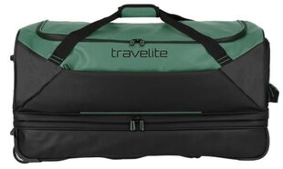 Travelite BASICS 70cm melna, zaļa, paplašināma ceļojumu soma cena un informācija | Koferi, ceļojumu somas | 220.lv