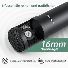 USB mikrofons, Sudotack Professional Podcast mikrofons 192KHz/24bit Studio Cardioid Condenser Microphone komplekts ar skaņas kartes uzplaukumu Arm Shock Mount Pop filtru Skype, Radio, YouTube, Podcast un daudz ko citu cena un informācija | Mikrofoni | 220.lv