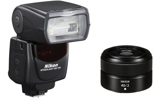 Nikon Z Portrait Kit (Z 40 mm F/2 + SB-700 zibspuldze) cena un informācija | Objektīvi | 220.lv