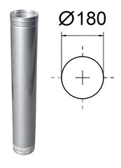 Dūmvada caurule Akvilon, L1000 x D180 mm cena un informācija | Dūmvadi | 220.lv