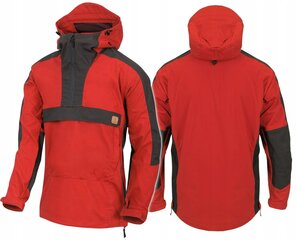 Ķenguru jaka, Helikon-Tex, Anorak Woodsman, Crimson/Grey cena un informācija | Vīriešu virsjakas | 220.lv