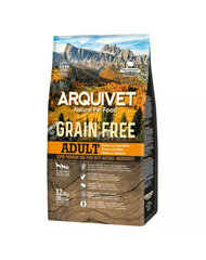 Arquivet Grain Free Adult ar tītaru, 12 kg cena un informācija | Sausā barība suņiem | 220.lv