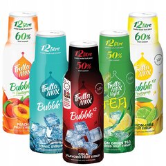 Sīrups FruttaMax BROSKVINIJA 500ml+COLA 500ml+CITRĪNA LIMONKA 500ml+TONIKS 500 ml+LIETA TĒJA LEMON GREEN Light cena un informācija | Gāzētā ūdens aparāti | 220.lv