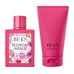 Komplekts Bi-Es Blossom Avenue sievietēm: tualetes ūdens EDT, 100 ml + ķermeņa losjons, 150 ml cena un informācija | Sieviešu smaržas | 220.lv