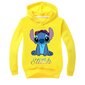 Stitch Print Hoodie, Zēnu un meiteņu ikdienas kapuci, kokvilnas tops, džemperis ar kapuci, džemperis, piemērots pusaudžiem cena un informācija | Zēnu jakas, džemperi, žaketes, vestes | 220.lv