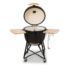 Keramikas grils Kamado Bono Limited, 64cm, melns cena un informācija | Grili | 220.lv