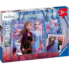 Пазл Ravensburger Ледяная страна 2 (Frozen 2) Путешествие начинается, 3 x 49 д, 5011 цена и информация | Пазлы | 220.lv