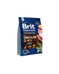 Brit Premium By Nature Light (Tītars/Auzas), 3 Kg cena un informācija | Sausā barība suņiem | 220.lv