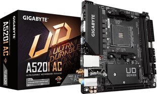 Gigabyte A520I AC. cena un informācija | Mātesplates | 220.lv