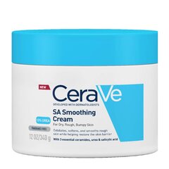 Mitrinošs ķermeņa un sejas krēms CeraVe Smoothing, 340 g cena un informācija | Sejas krēmi | 220.lv