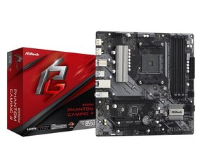 ASRock B550M PHANTOM GAMING 4 cena un informācija | Mātesplates | 220.lv