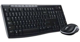 Logitech Wireless Desktop MK270 cena un informācija | Klaviatūras | 220.lv