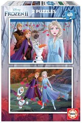 Головоломка Frozen, 2 шт. x 48 деталей цена и информация | Пазлы | 220.lv