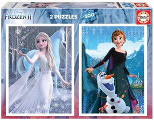 Головоломка Frozen, 2 шт. x 500 деталей цена и информация | Пазлы | 220.lv