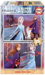 Головоломка Frozen II, 2 шт. x 25 деталей цена и информация | Пазлы | 220.lv