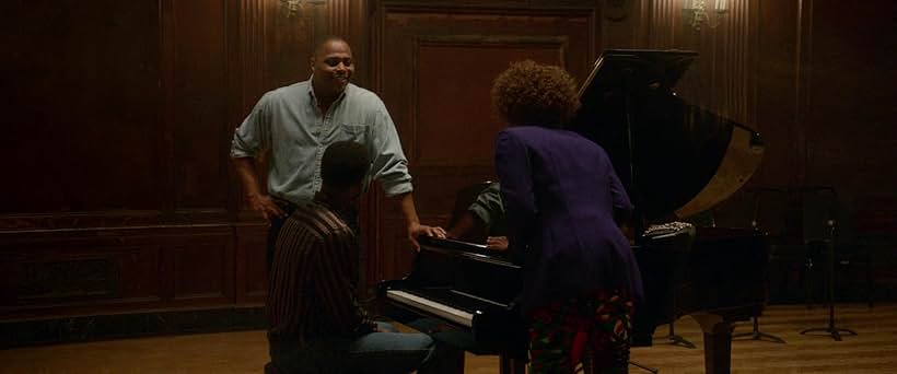 Dave Heard, Kofi B., and Naomi Ackie in Whitney Houston: I Wanna Dance with Somebody (2022)