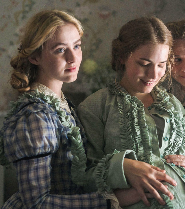 Emily Watson, Kathryn Newton, and Willa Fitzgerald in Little Women (2017)