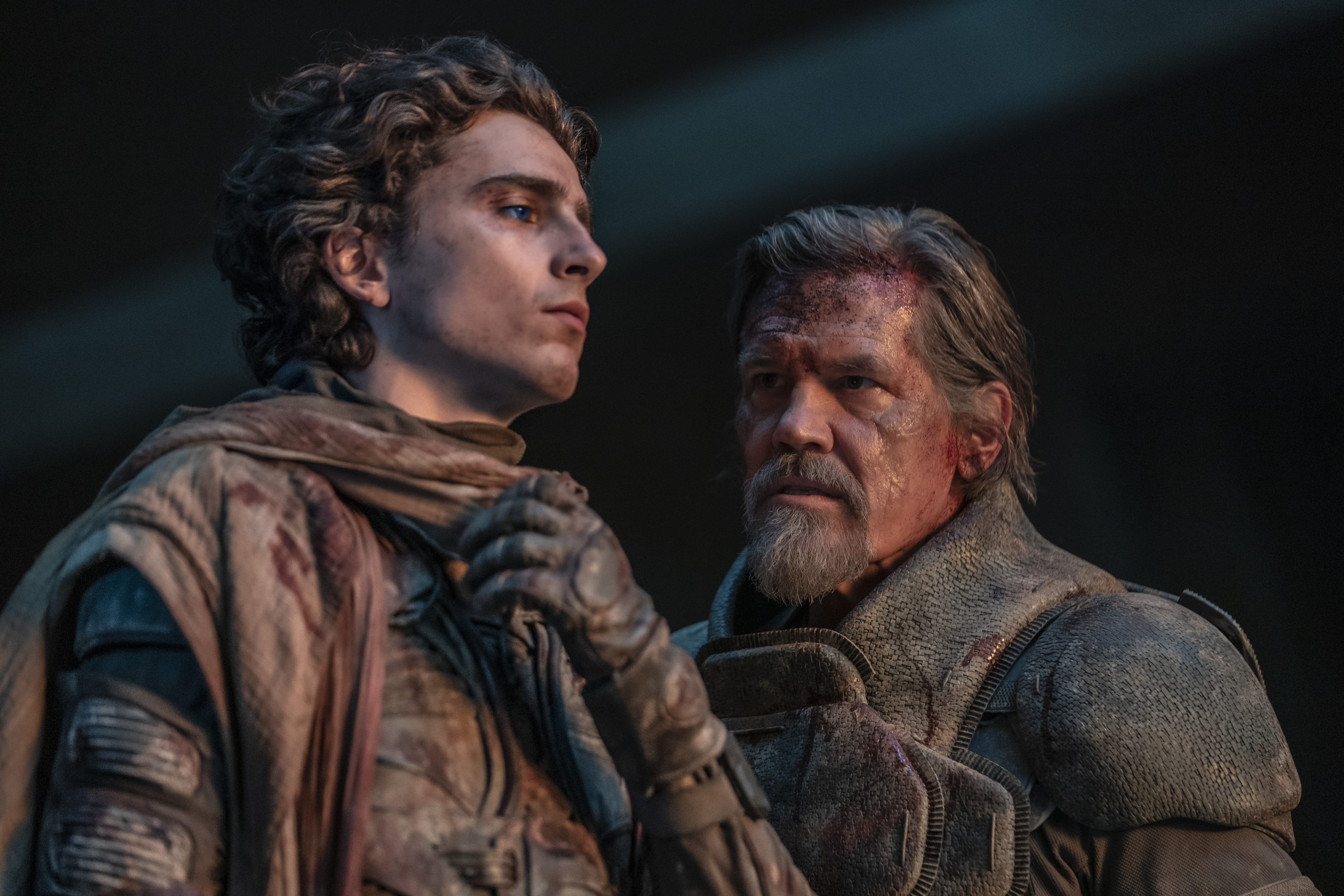 Josh Brolin and Timothée Chalamet in Dune: Part Two (2024)