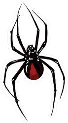 black widow window decal - Climbing Black Widow Spider - Pack of 4 - StickerVinyl Waterproof Sticker Decal Car Laptop Wall Window Bumper Sticker