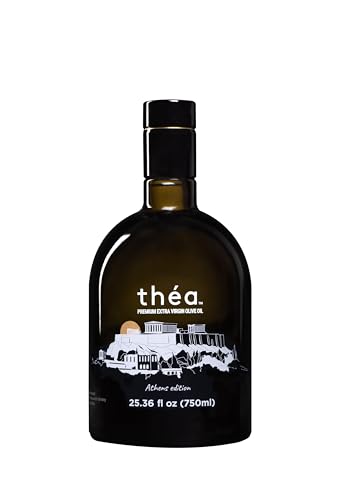 théa Premium Greek Extra Virgin Olive Oil (750ml) I NEW Harvest 2023/2024 I Koroneiki Variety I First Cold Pressed I Low Acidity I Unblended I Handpicked & Harvested in Kalamata, Greece