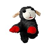 Multipet Lamb Chop Black 6' Small | Black Lamb Chop Dog Toy | Lamb Chop Sqeaker Toy | 6' | Black | Officially Licensed