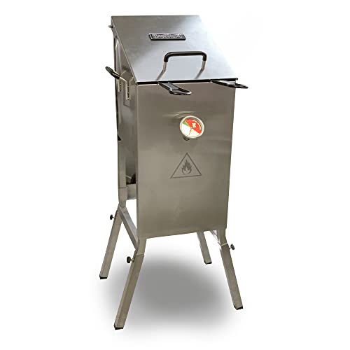 Bayou Classic 700-701 4-gal Stainless Bayou Fryer Includes 2 Stainless Mesh Baskets Fry Thermometer...