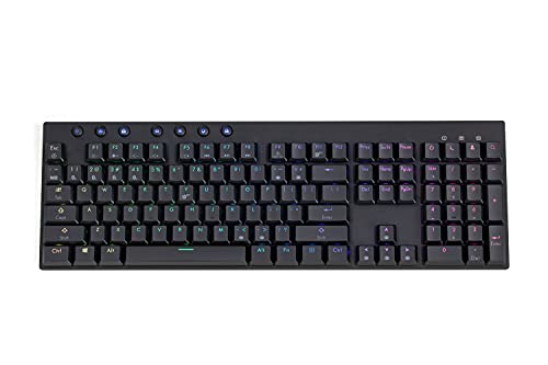 amazon venture - Hexgears USA Venture Mechanical Keyboard Black (Choc Red Switches, Black Keycaps)