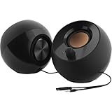 Creative Pebble 2.0 USB-Powered Desktop Speakers with Far-Field Drivers and Passive Radiators for Pcs and...