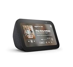 Amazon Echo Show 5 (newest model), Smart display with 2x the bass and clearer sound, Charcoal