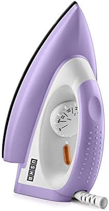 USHA Plastic (Renewed) Usha Armour Ar1100Wb 1100 Watts Non Stick Soleplate Dry Iron With Isi Mark (Purple)