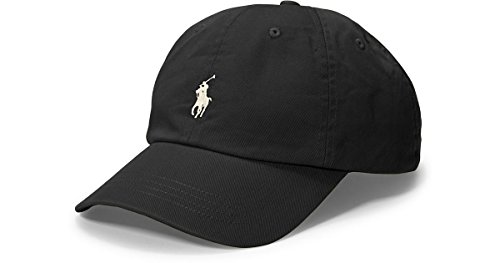 big polo cap - Ralph Lauren Mens Polo Sports Pony Logo Hat Cap (One Size, Black (White Pony))