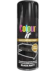 All Purpose Black MATT 400ML - Professional Satin Finish Spray Wood Color Paint