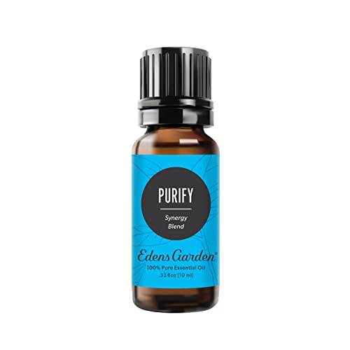 air purifying essential oil - Edens Garden Purify Essential Oil Synergy Blend, 100% Pure Therapeutic Grade (Undiluted Natural/ Homeopathic Aromatherapy Scented Essential Oil Blends) 10 ml