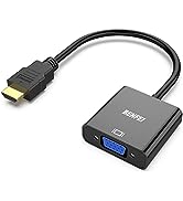 HDMI to VGA, Benfei Gold-Plated HDMI to VGA Adapter (Male to Female) Compatible for Computer, Des...