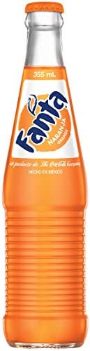 Mexican Fanta Orange Glass Bottle, 12 fl oz, 24 Pack