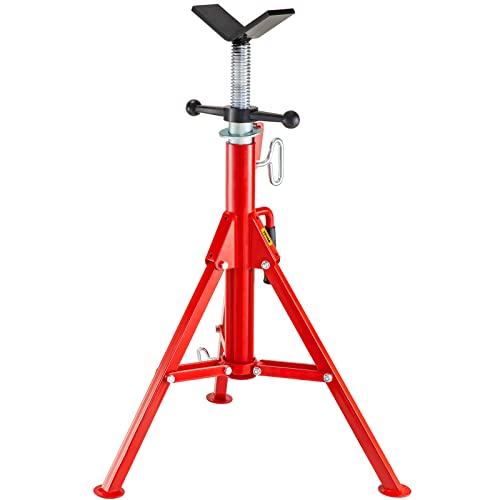 adjustable jack stands - Mophorn V Head Pipe Stand Adjustable Height 28-52 Inch, Pipe Jack Stands 2500 LB. Capacity,Folding Portable Pipe Stands 1/2 to 12 Inch Pipe Supporting,Steel Jack Stands