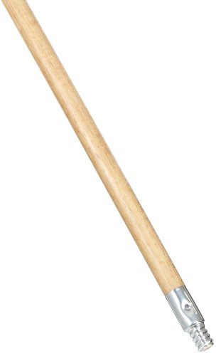 broom pole - Rubbermaid Commercial Products FG636400LAC Lacquered-Wood Handle With Threaded Metal Tip, Natural