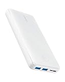 Anker Portable Charger, Power Bank, 20,000mAh Battery Pack with PowerIQ Technology and USB-C (Recharging Only) for iPhone 15/15 Plus/15 Pro/15 Pro Max, iPhone 14/13/12 Series, Samsung Galaxy (White)