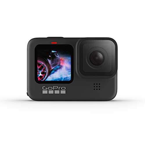 GoPro HERO9 Black - Waterproof Action Camera with Front LCD and Touch Rear Screens, 5K Ultra HD Video, 20MP Photos, 1080p Live Streaming, Webcam, Stabilization